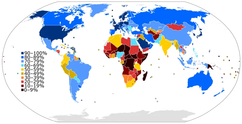 Digital divide in infrastructure